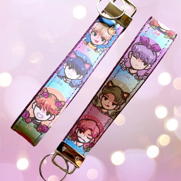 Kawaii style anime BTS wristlet, key fob. - Picture 6 of 7